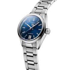 TAG Heuer CARRERA Date Calibre 9 Automatic Blue Dial Stainless Steel Watch 29mm - WBN2411.BA0621