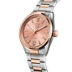 TAG Heuer CARRERA Date Copper Dial Steel and Rose Gold Watch 36mm - WBN2350.BD0000