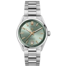 TAG Heuer CARRERA Date Green Dial Automatic Stainless Steel Watch | 36mm | WBN2312.BA0001