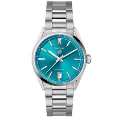 TAG Heuer CARRERA Date Turquoise Blue Dial Stainless Steel Watch 36mm - WBN2316.BA0001