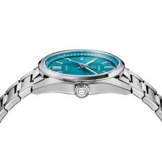 TAG Heuer CARRERA Date Turquoise Blue Dial Stainless Steel Watch 36mm - WBN2316.BA0001
