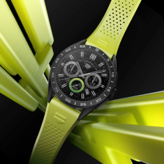 TAG Heuer CONNECTED Calibre E4 45mm Interchangeable Lime Yellow Rubber Strap | BT6267