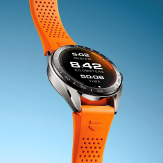 TAG Heuer CONNECTED Calibre E4 45mm Interchangeable Orange Rubber Strap | BT6265