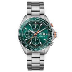 TAG Heuer FORMULA 1 Chronograph Automatic Green Dial Stainless Steel Watch 44mm - CAZ201H.BA0876