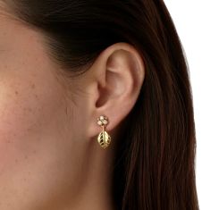 Temple St. Clair 18k Yellow Gold Diamond Arcadia Drop Earrings
