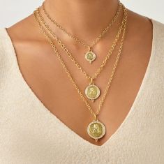 Temple St. Clair 18k Yellow Gold Diamond Pave Angel Pendant - 10mm