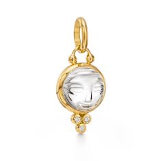 Temple St. Clair 18k Yellow Gold Moonface Pendant - 10mm