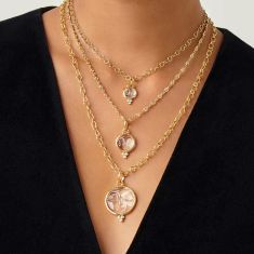 Temple St. Clair 18k Yellow Gold Moonface Pendant - 10mm