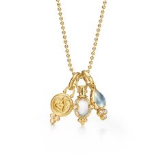 Temple St. Clair 18k Yellow Gold Signature Charm Necklace