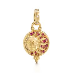 Temple St. Clair 18k Yellow Gold Solar Eclipse Pendant