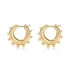 Temple St. Clair 18k Yellow Gold Yoga Hoop Earrings