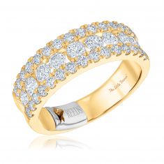 The Little Prince 1 1/2ctw Round Diamond Yellow Gold Anniversary Band
