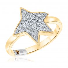The Little Prince 1/4ctw Diamond Star Two-Tone Ring