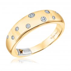 The Little Prince 1/8ctw Diamond Cosmos Yellow Gold Ring