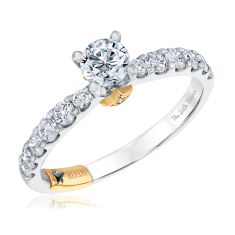 The Little Prince 1ctw Round Diamond Two-Tone Engagement Ring