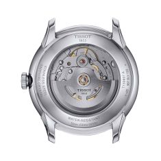 Tissot Chemin des Tourelles Powermatic 80 Blue Dial Brown Leather Strap Watch 39mm - T139.807.16.041.00