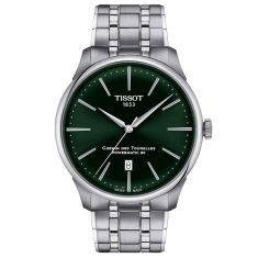image of Tissot Chemin des Tourelles Powermatic 80 Green Dial Stainless Steel Watch | 42mm | T139.407.11.091.00 with sku:T1394071109100