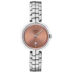 Tissot Flamingo Pink Diamond Dial Stainless Steel Watch 30mm - T0942101133600