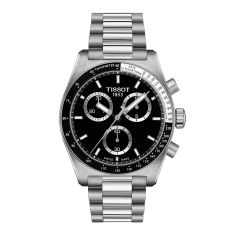 Tissot PR516 Chronograph Black Dial and Stainless Steel Bracelet Watch - 40mm - T1494171105100
