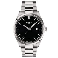 Tissot PR 100 Black Dial Stainless Steel Watch 40mm - T1504101105100