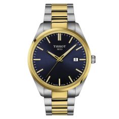 Tissot PR 100 Blue Dial Two-Tone Stainless Steel Bracelet Watch 40mm - T1504102204100
