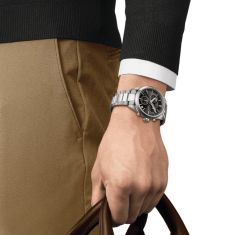 Tissot PR 100 Chronograph Green Dial Stainless Steel Bracelet Watch 40mm - T1504171109100