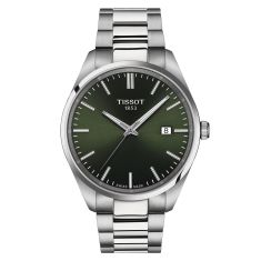Tissot PR 100 Green Dial Stainless Steel Bracelet Watch 40mm - T1504101109100
