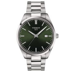 Tissot PR 100 Green Dial Stainless Steel Watch 40mm - T1504101109100