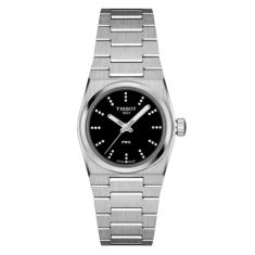 image of Tissot PRX 25mm Black Diamond Dial Stainless Steel Bracelet Watch - T1370101105600 with sku:20522611