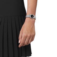 Tissot PRX 25mm Black Diamond Dial Stainless Steel Bracelet Watch - T1370101105600