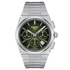 Tissot PRX Automatic Chronograph Green Dial Stainless Steel Watch 42mm - T1374271109100