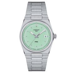 Tissot PRX Light Green Dial Stainless Steel Bracelet Watch 35mm - T1372101109100