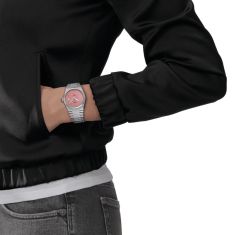 Tissot PRX Pink Dial Stainless Steel Bracelet Watch 35mm - T1372101133100