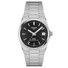 Tissot PRX Powermatic 80 Black Dial and Stainless Steel Bracelet Watch | 35mm | T1372071105100