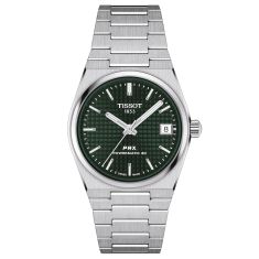 Tissot PRX Powermatic 80 Green Dial and Stainless Steel Bracelet Watch | 35mm | T1372071109100
