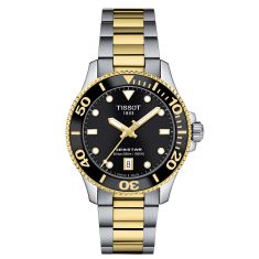 Tissot Seastar 1000 Black Dial Two-Tone Stainless Steel Bracelet Watch 36mm - T1202102205100