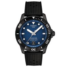 Tissot Seastar 1000 Powermatic 80 Blue Dial Black Rubber Strap Watch 40mm - T1208073704100