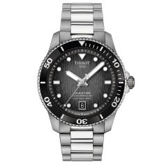Tissot Seastar 1000 Powermatic 80 Grey-black Dial Stainless Steel Bracelet Watch 40mm - T1208071105100