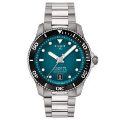 Tissot Seastar 1000 Powermatic 80 Turquoise Dial Stainless Steel Watch 40mm - T1208071109100