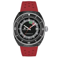 Tissot Sideral S Red Rubber Strap Watch | 41mm | T1454079705702
