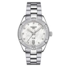 Ladies Tissot PR 100 Sport Chic Two Tone Diamond Watch