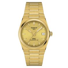 Tissot T- Classic PRX Powermatic 80 Champagne Dial Gold-Tone Stainless Steel Bracelet Watch | 40mm | T1372073302100