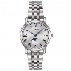 Tissot T-Classic Carson Premium Lady Moonphase Quartz Stainless Steel Bracelet Watch | 32mm | T1222231103300