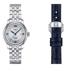 Tissot T-Classic Le Locle Automatic Lady 20th Anniversary Diamond Dial and Interchangeable Stainless Steel Bracelet Watch Set - 29mm - T0062071103601