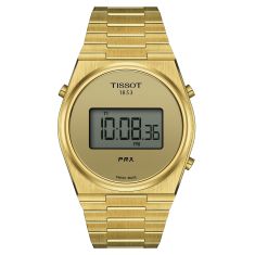 Tissot T-Classic PRX Champagne Dial Gold-Tone Stainless Steel Bracelet Watch | 40mm | T1374633302000