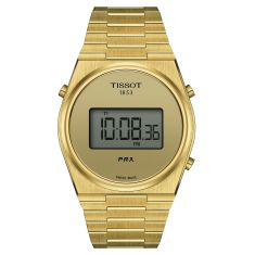 Tissot T-Classic PRX Champagne Dial Gold-Tone Stainless Steel Bracelet Watch | 40mm | T1374633302000