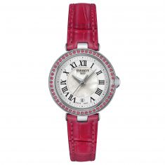 Tissot T-Lady Bellisima Small Lady Pink Diamond Bezel and Pink Leather Strap Watch | 26mm | T1260106611300