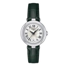 Tissot T-Lady Bellissima Mother of Pearl Dial Leather Strap Watch | 26mm | T1260101611302