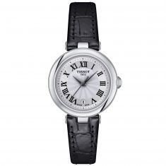 image of Tissot T-Lady Bellissima Small White Dial Black Leather Strap Watch | 26mm | T1260101601300 with sku:T1260101601300