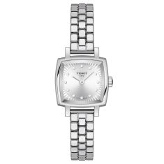 Tissot T-Lady Lovely Square Diamond Dial and Stainless Steel Bracelet Watch | 20mm | T0581091103601